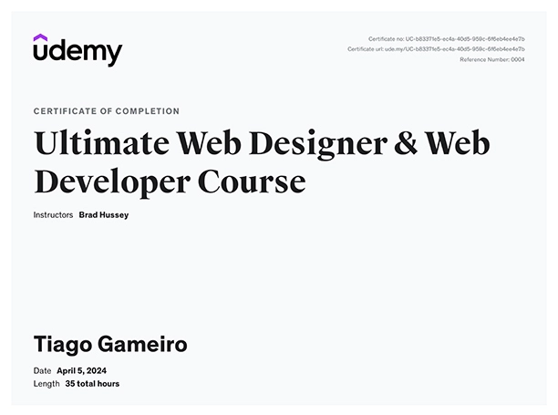 An image of a course certificate.