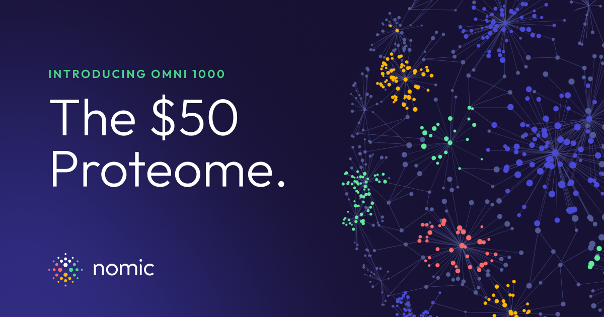 Discover Omni 1000 Affordable Proteomics Simplified logo