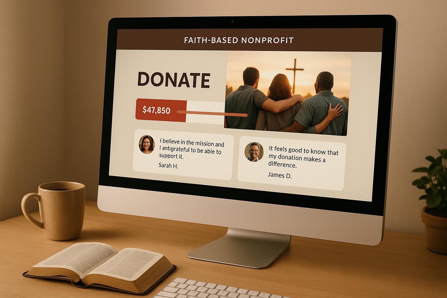 Learn how to effectively use social proof on donation pages to build trust and inspire contributions for faith-based nonprofits.