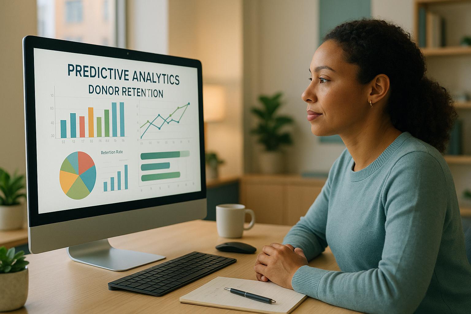 Learn how predictive analytics can enhance donor retention by identifying at-risk supporters and personalizing outreach strategies for nonprofits.