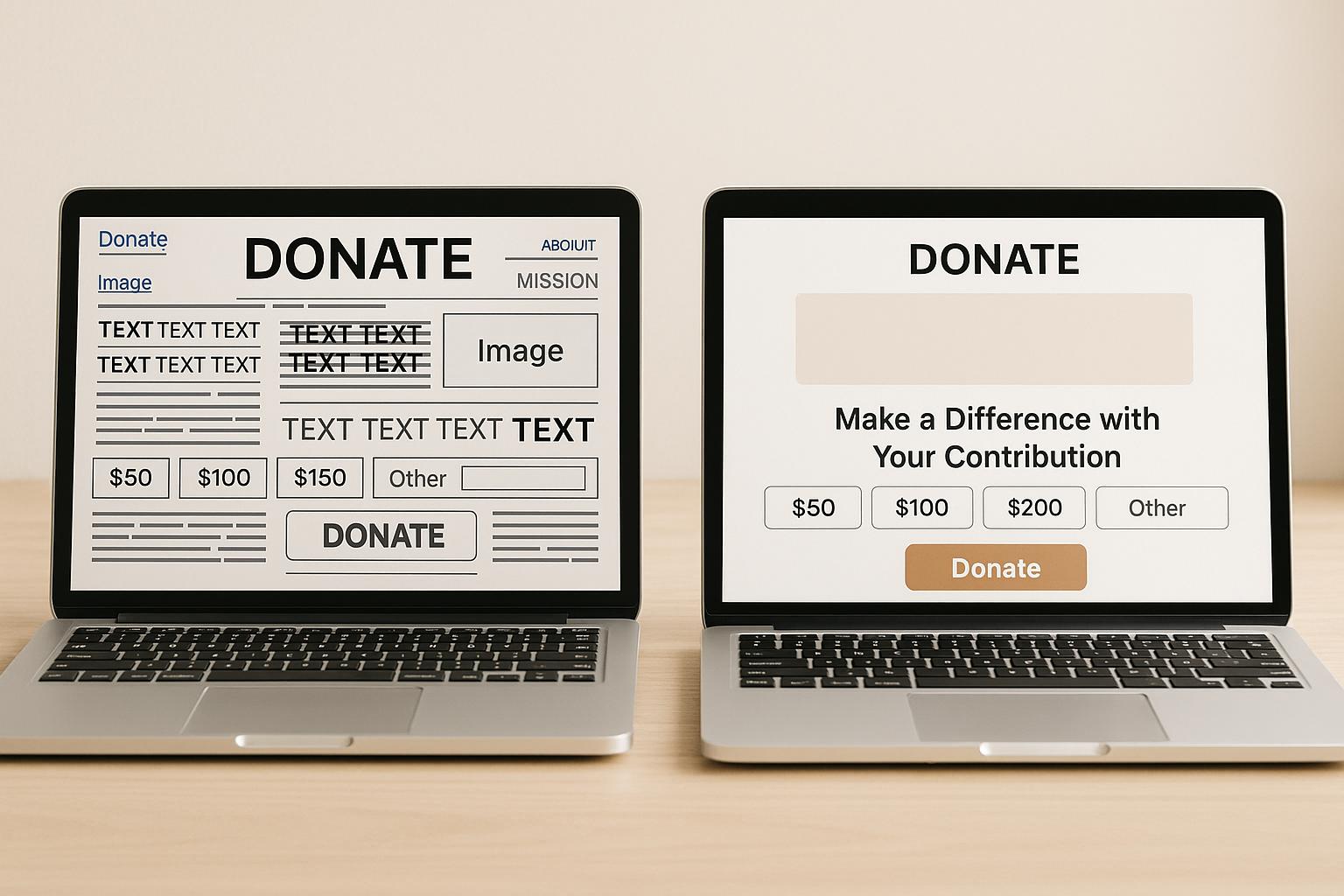 Learn the five common design mistakes on donation pages that frustrate donors and hinder fundraising success, along with solutions to enhance user experience.