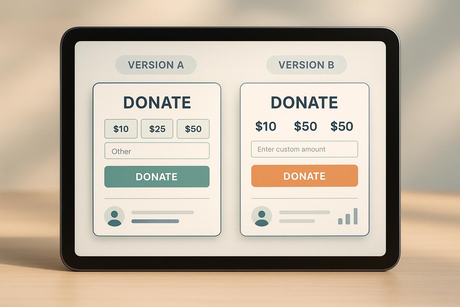 A step-by-step A/B testing roadmap for donation pages: form design, messaging, single-variable tests, and metrics to improve conversions, revenue, and recurring gifts.