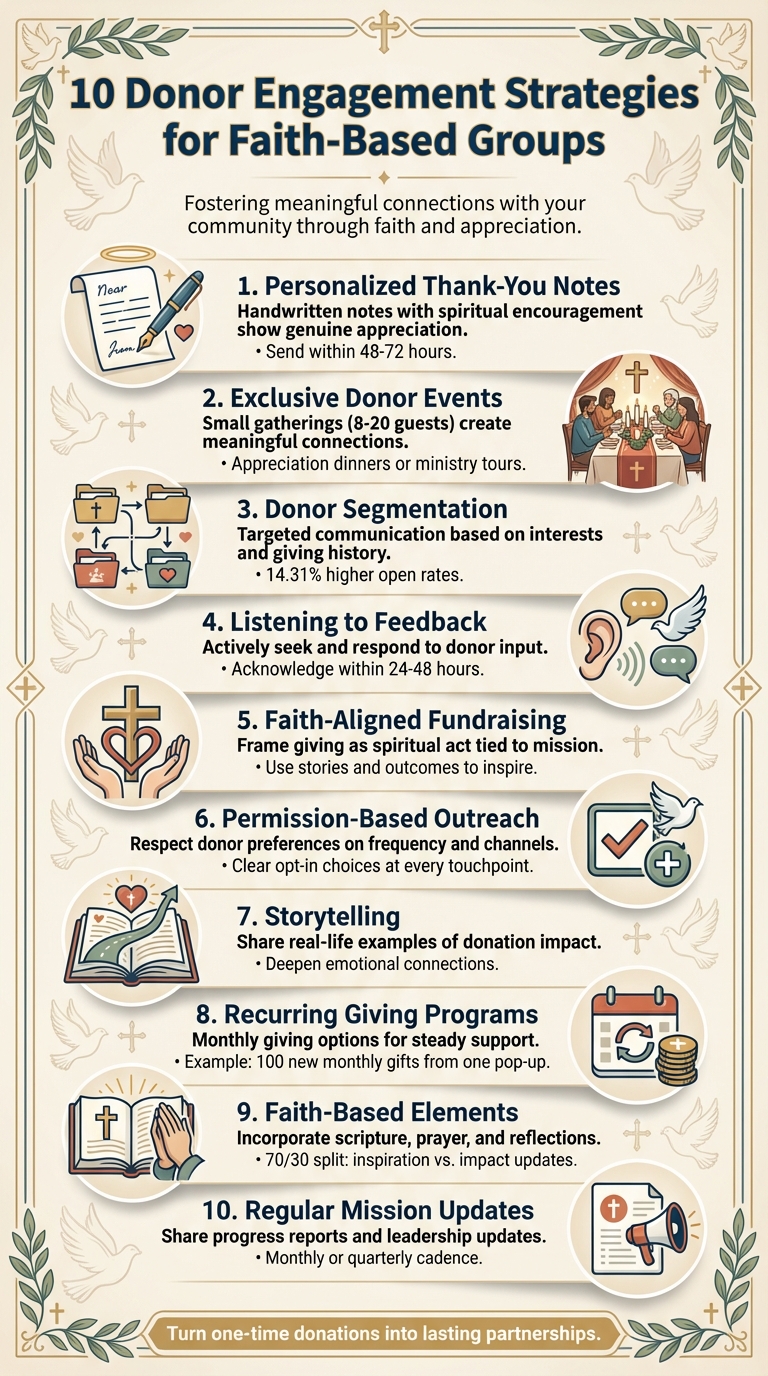 10 Donor Engagement Strategies for Faith-Based Organizations