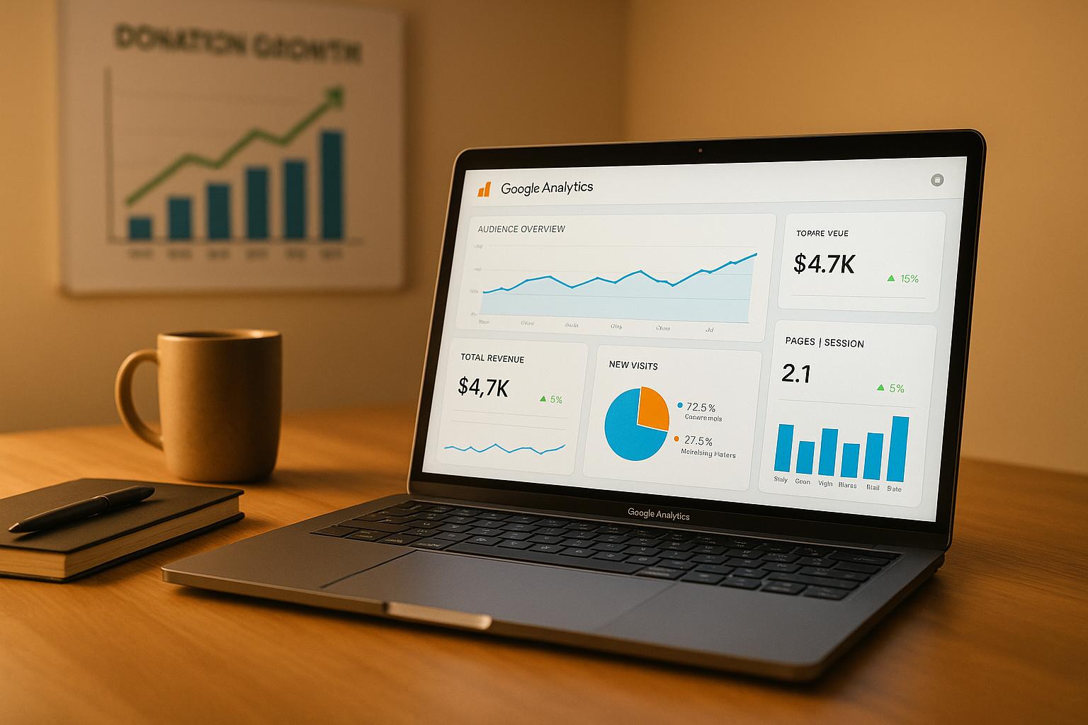 Step-by-step GA4 guide for nonprofits to set up tracking, measure donations and campaigns, analyze donor journeys, and improve fundraising performance.