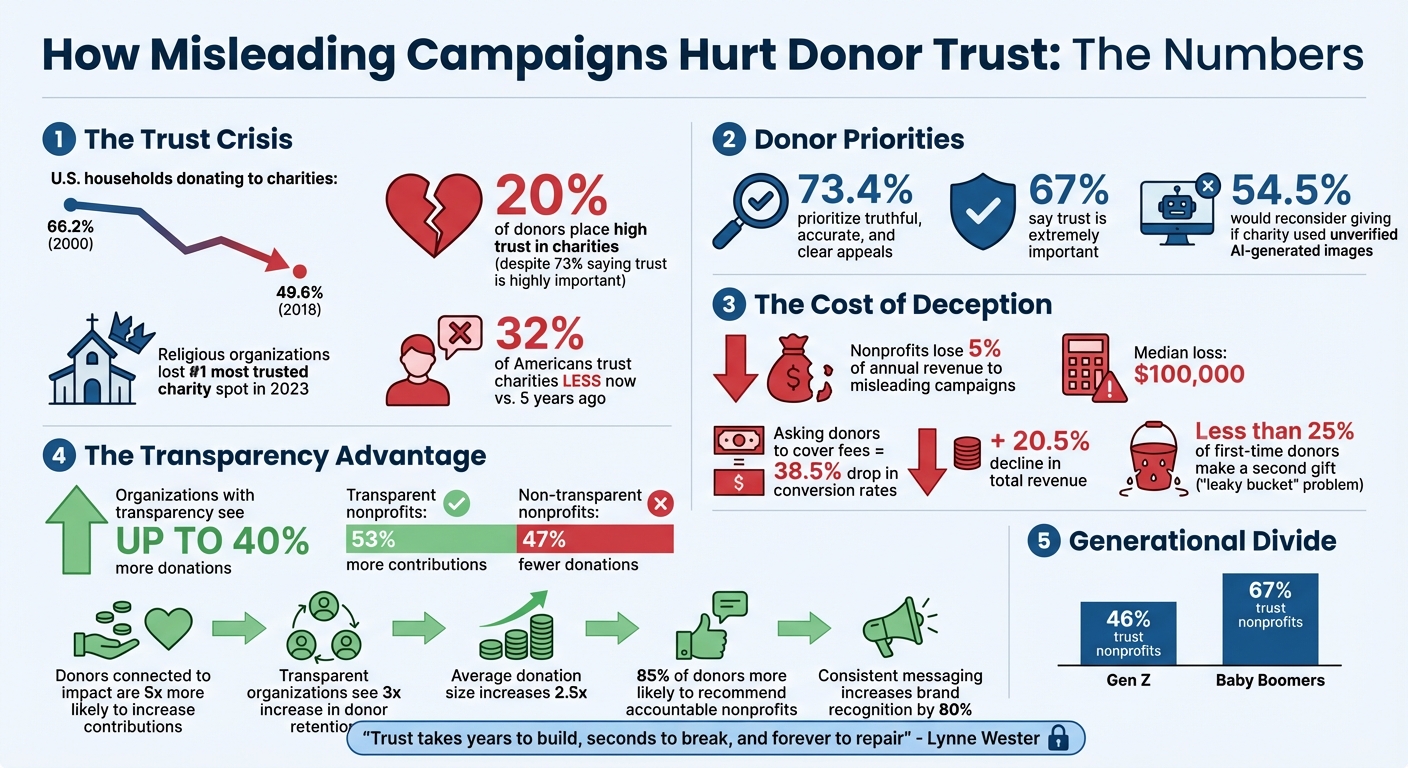 How Misleading Campaigns Impact Donor Trust: Key Statistics