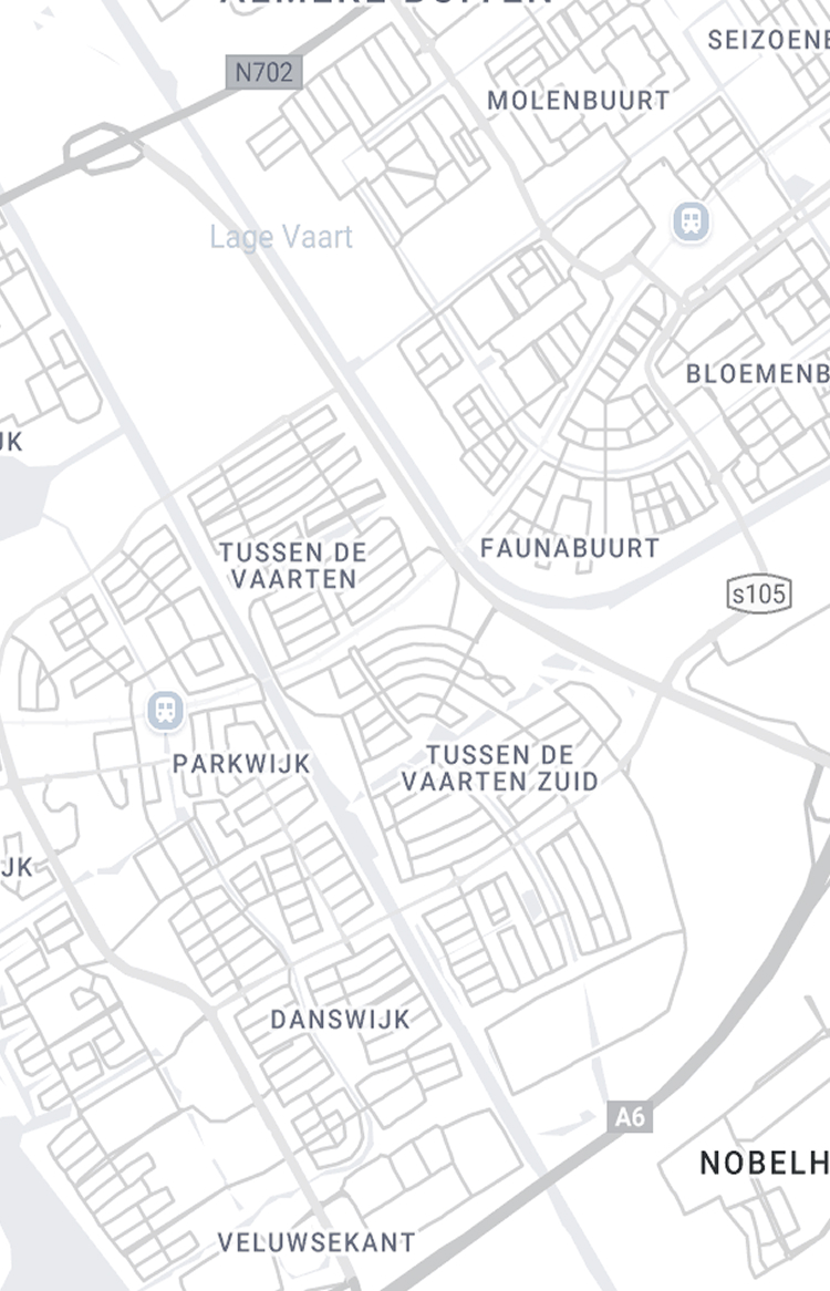 kaart met locatie