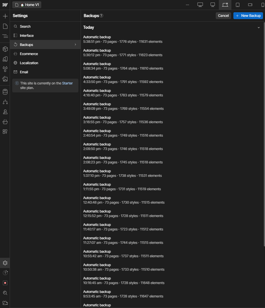 Backups - Cryptotech X Webflow Template