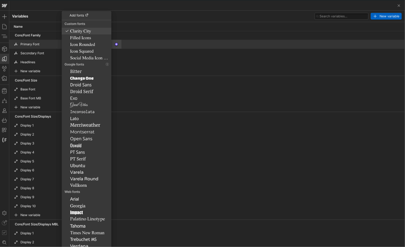 Typography - Cryptotech X Webflow Template