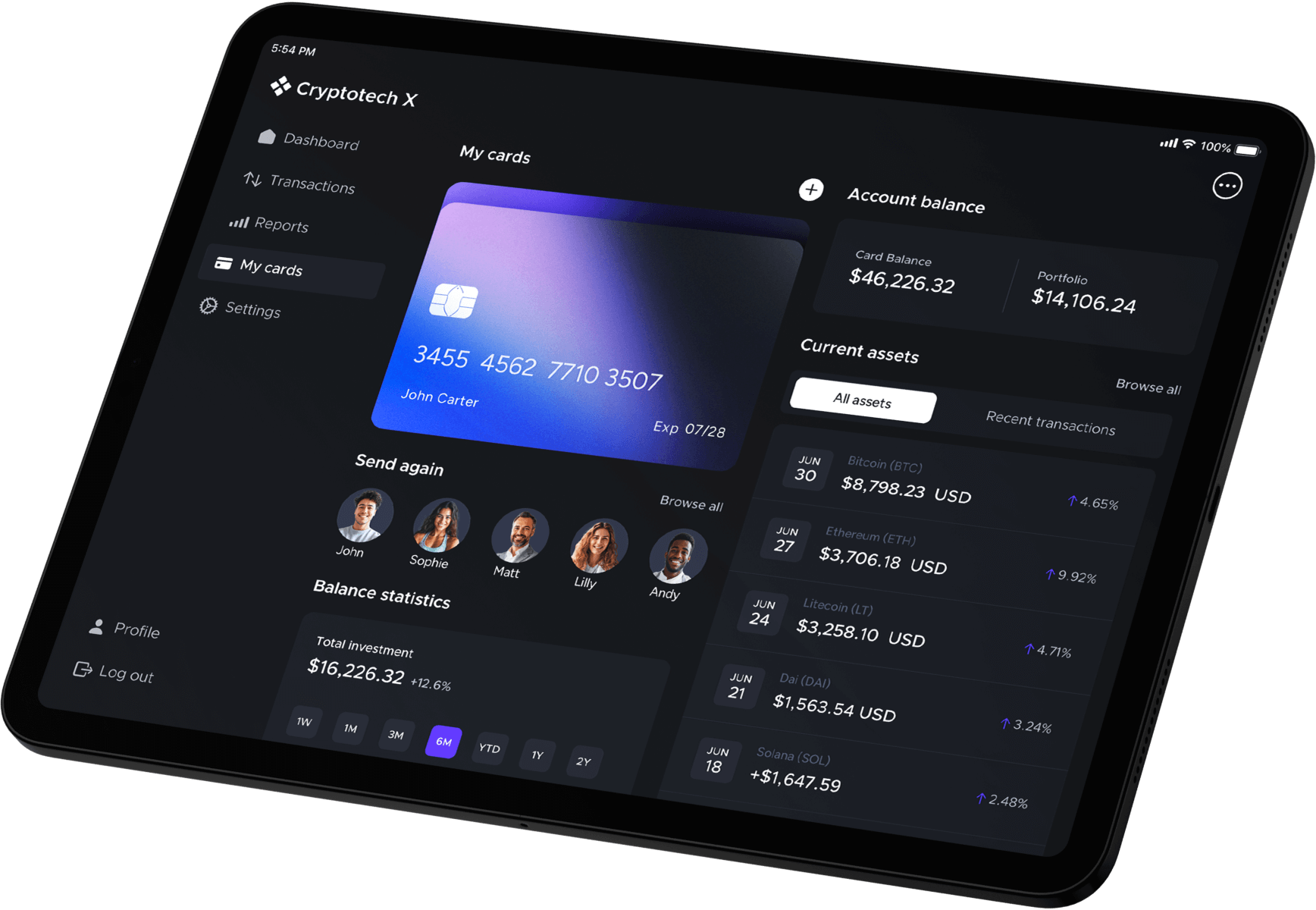 The Best Crypto Trading Experience - Cryptotech X Webflow Template