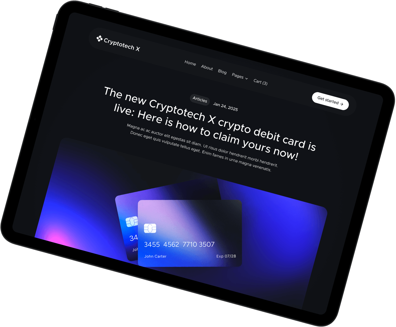 Subscribe To Out Newsletter Today - Cryptotech X Webflow Template