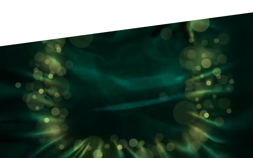 Glowing diamond-shaped logo with the word ‘SYNCHRO’ in bold golden-green letters.