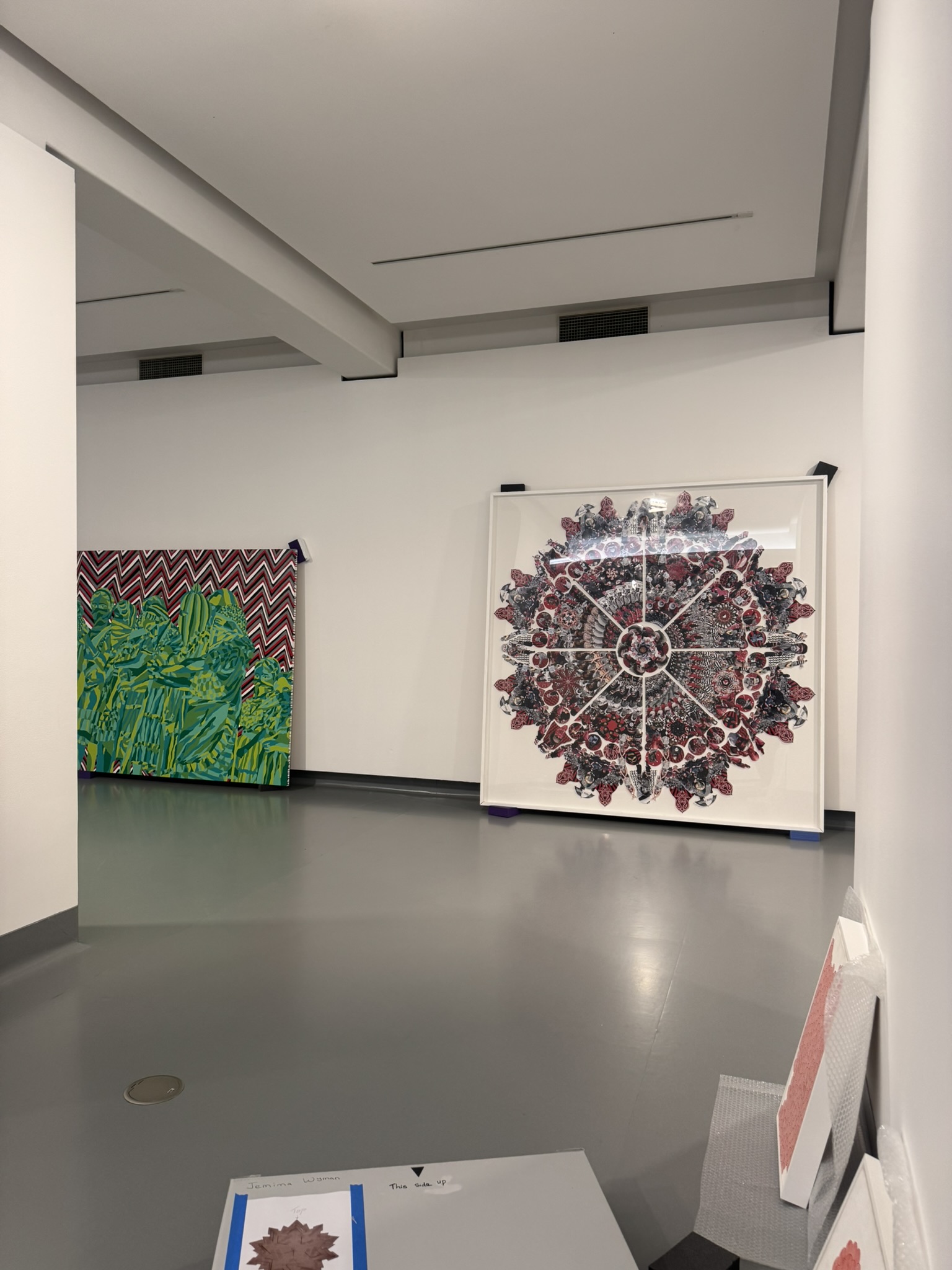 oversized artwork hanging Brisbane modern home interior