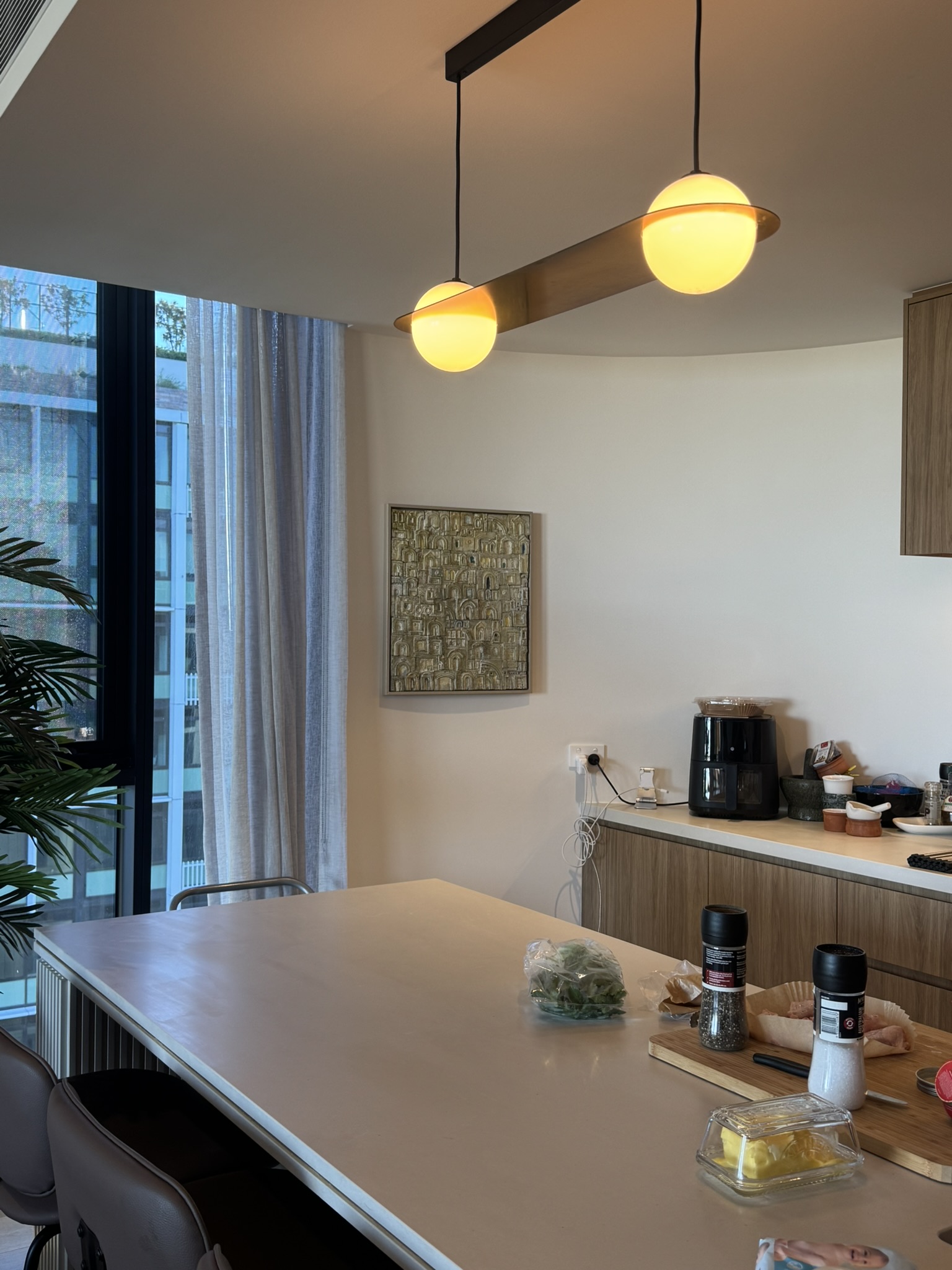 residential picture hanging Brisbane modern architectural home