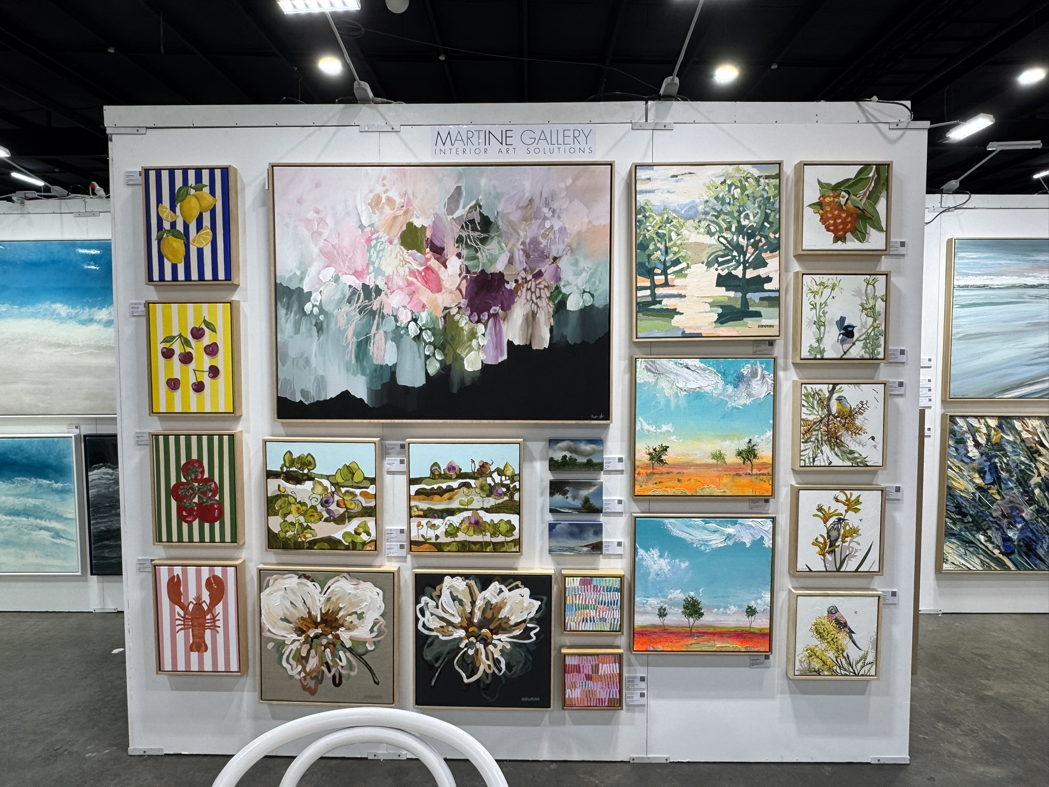 Behind the scenes at the Brisbane Affordable Art Fair — how Hang My Art delivered professional gallery-standard installation for exhibiting artists.