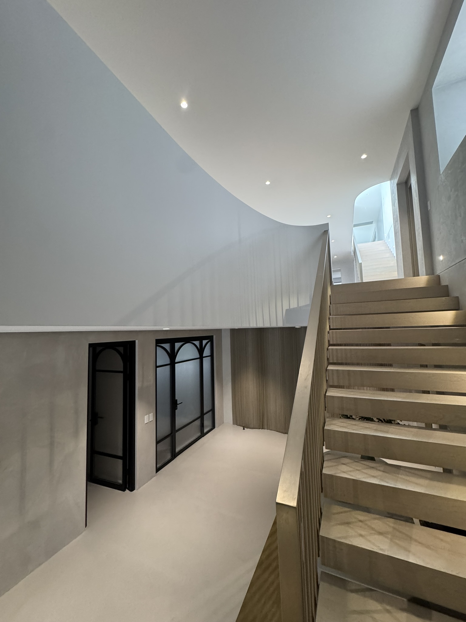 Staircase and hallway in a modern Newstead home