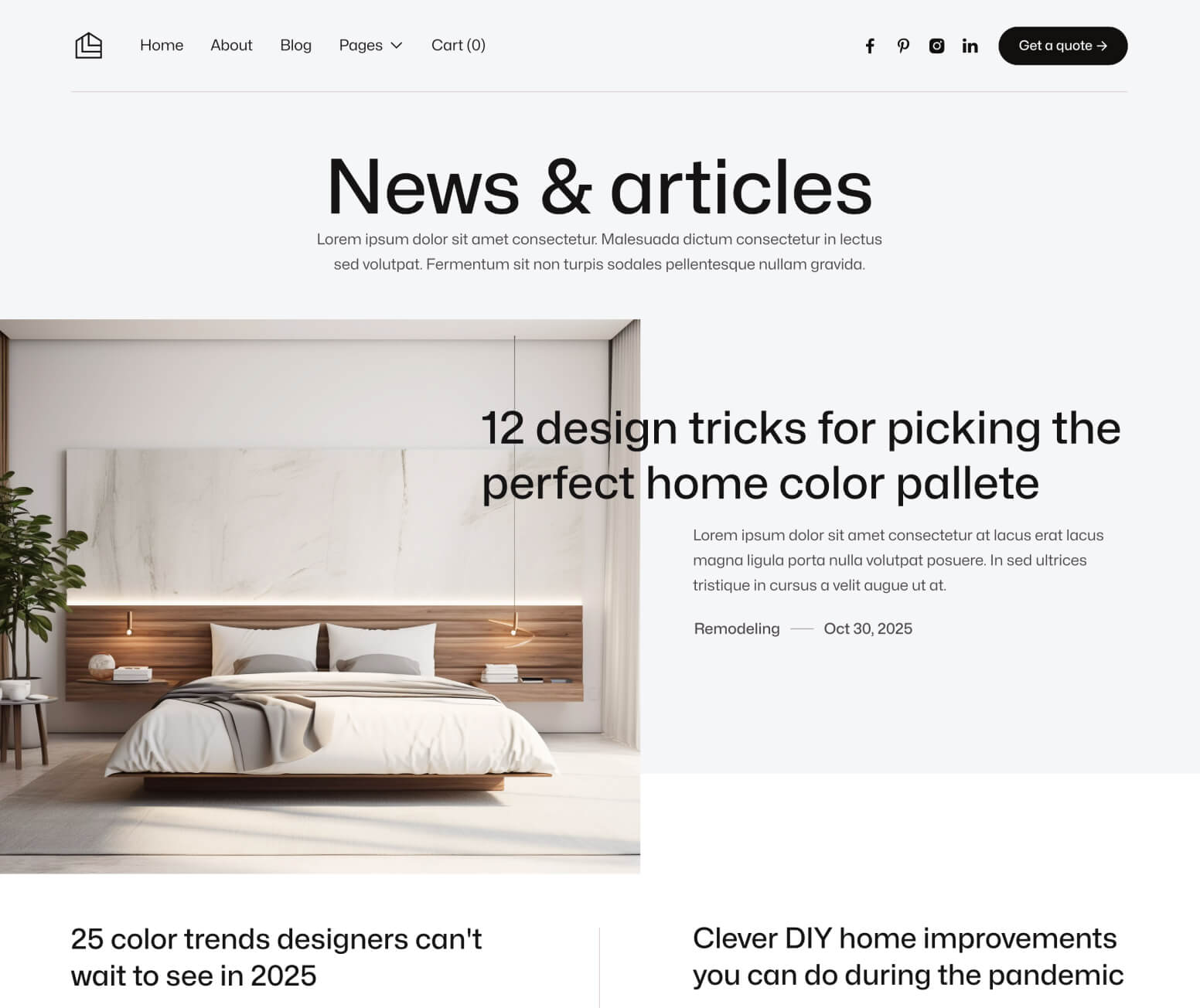 Construktion X - Blog V1 Page - Construction Webflow Template