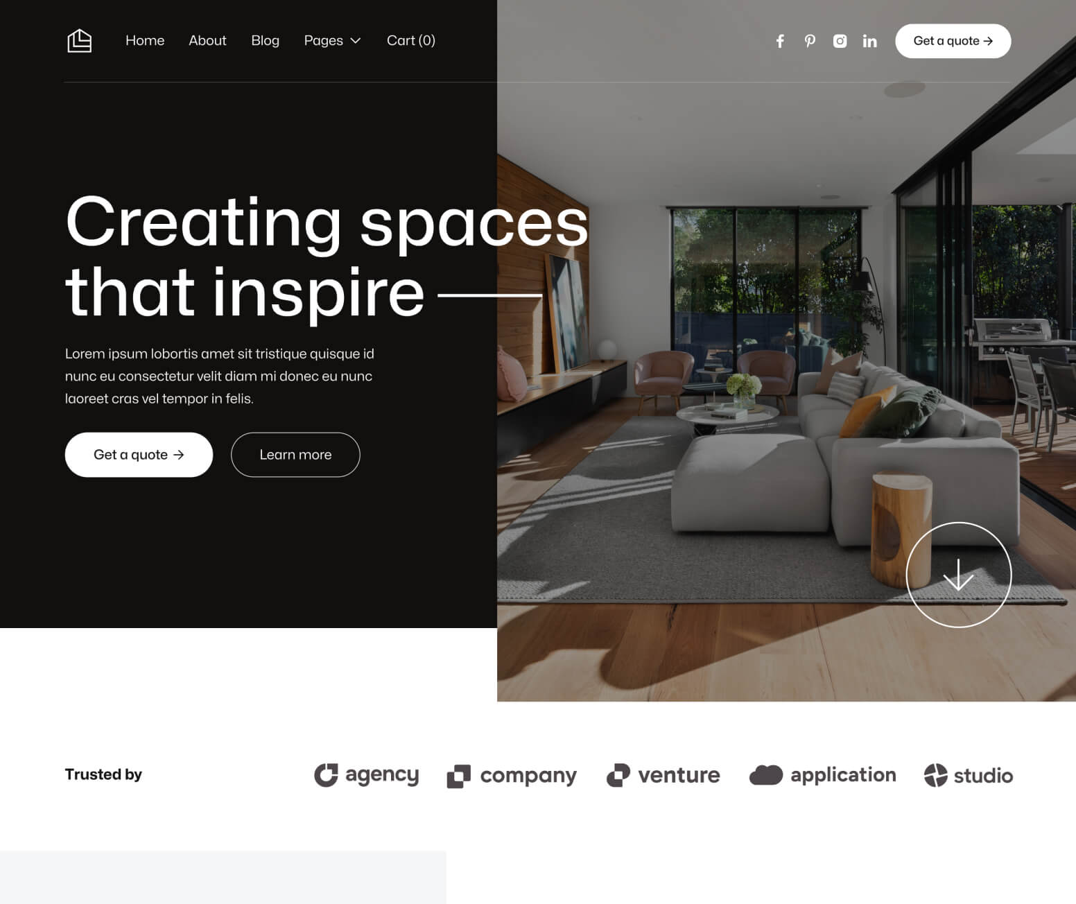 Construktion X - Home V1 Page - Construction Webflow Template