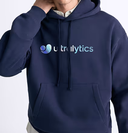 Толстовка Ultralytics темно-синяя спереди