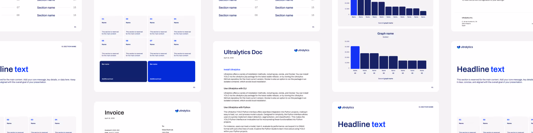 Шаблон документов Ultralytics