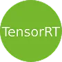 Green circle with the white text 'TensorRT' centered inside.