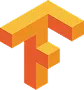 TensorFlow logo with a stylized orange and yellow interlocking T and F.