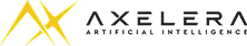 Axelera Artificial Intelligence logo with stylized yellow 'A' icon.