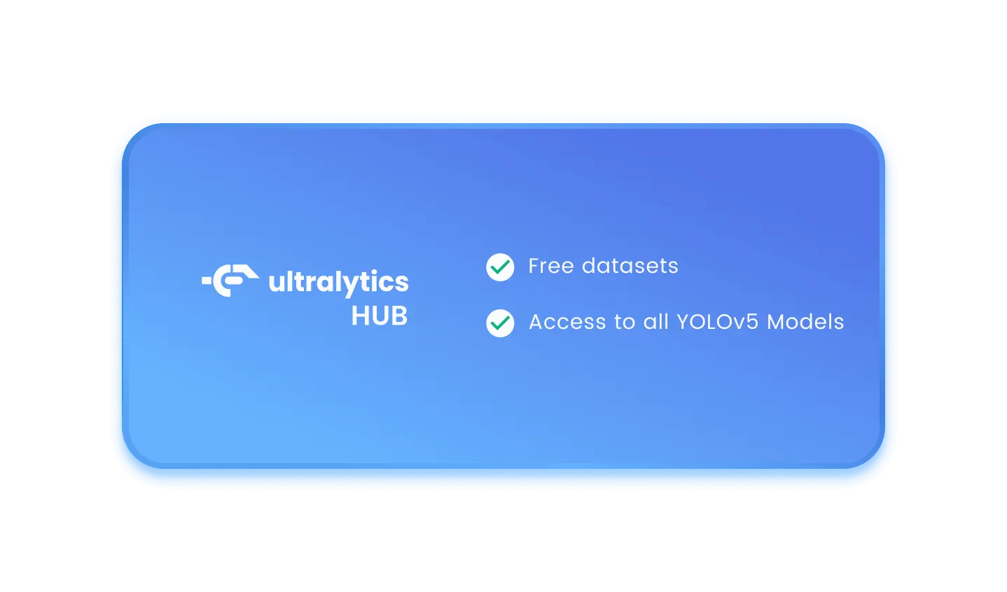 Ultralytics HUB : éléments fournis à l'avance
