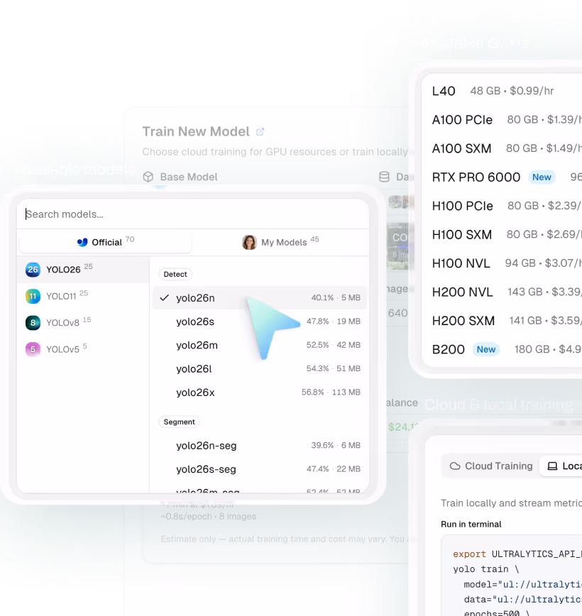Train YOLO models with Ultralytics HUB