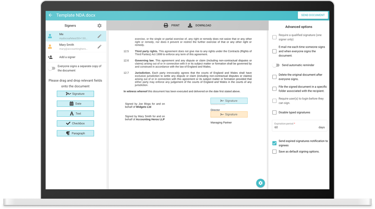 Data rooms for UK law firms