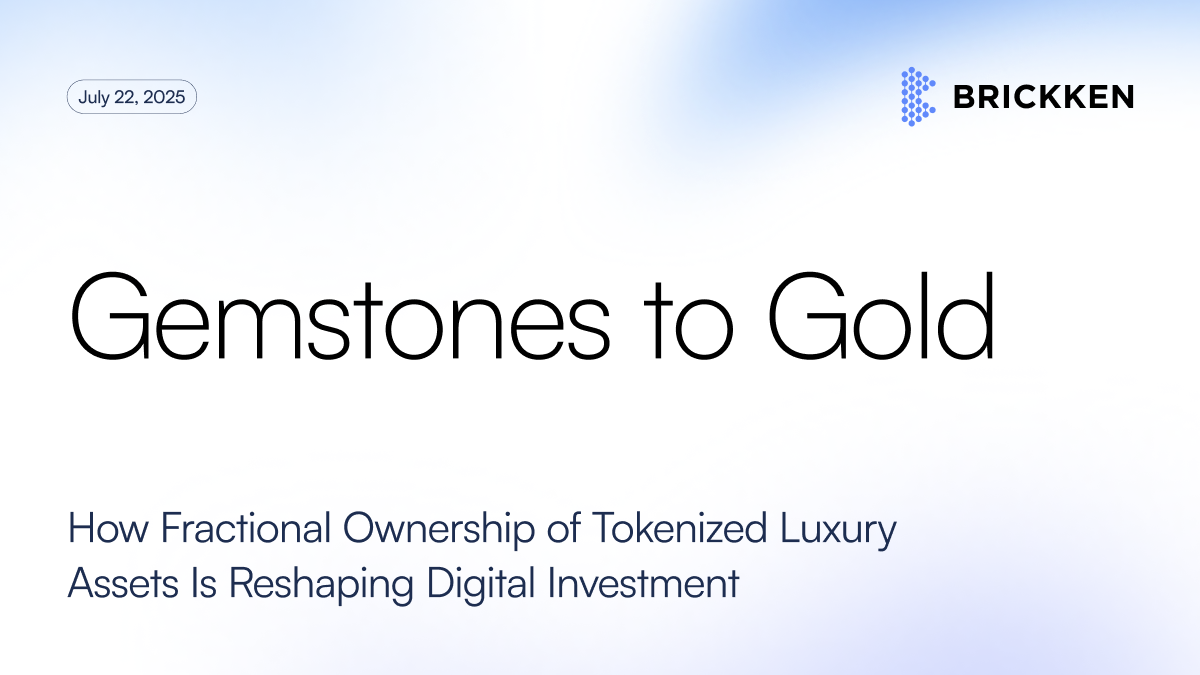De pedras preciosas a ouro: como a propriedade fracionada de ativos de luxo tokenizados está remodelando o investimento digital