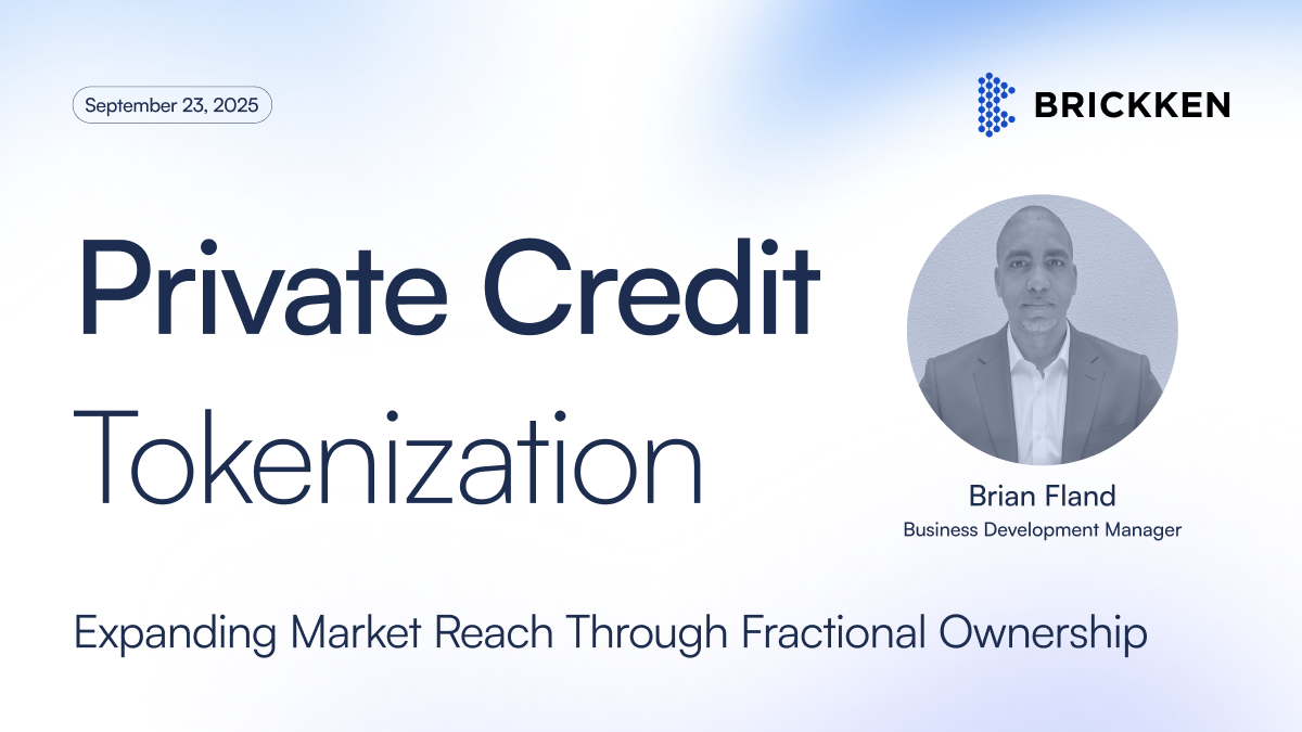 Tokenization in Private Credit: Why It Matters