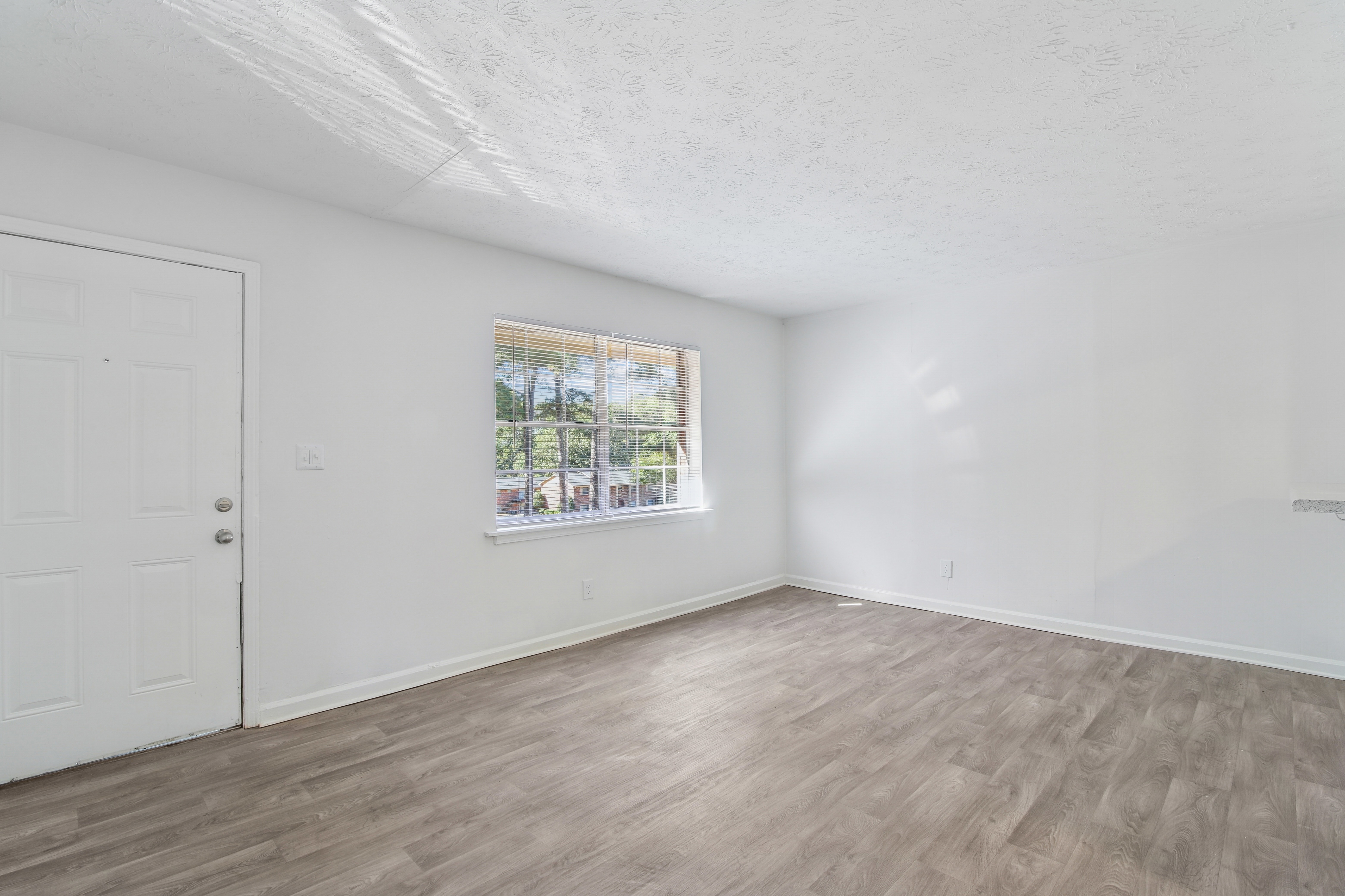 Empty living room with window
