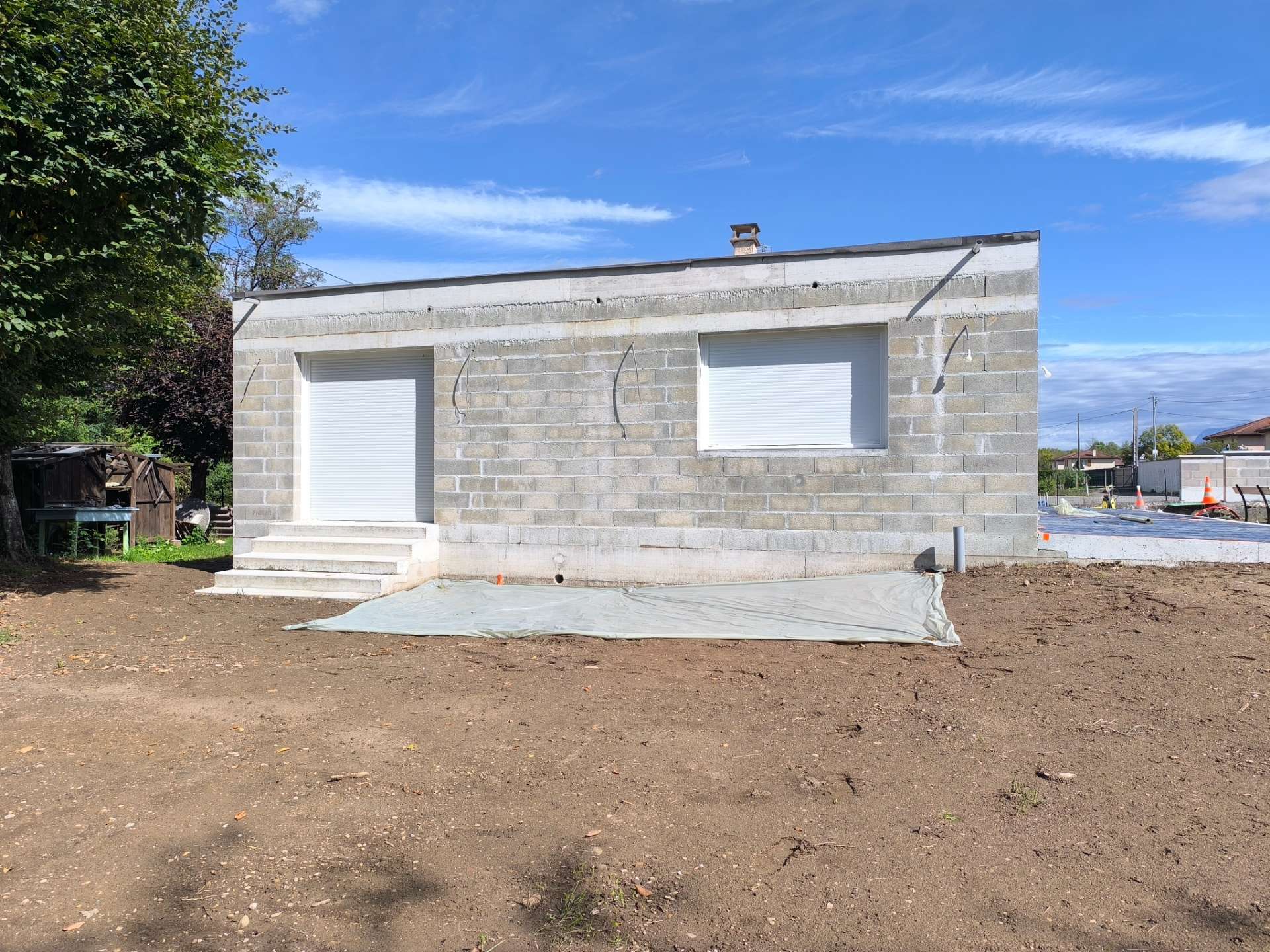 Isolation de la façade d'une maison à Romans-sur-Isère.