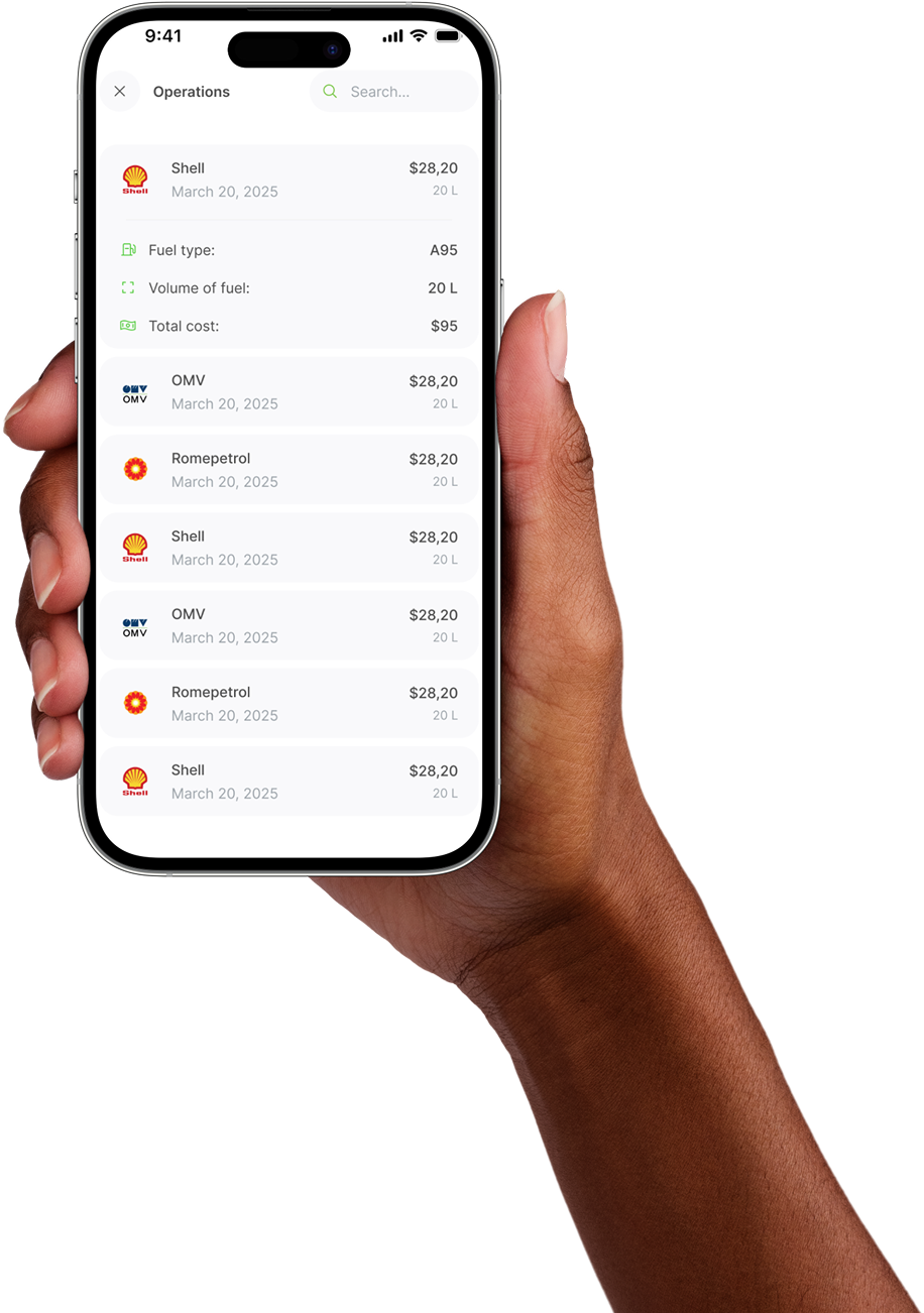 prezaredi app past transactions page