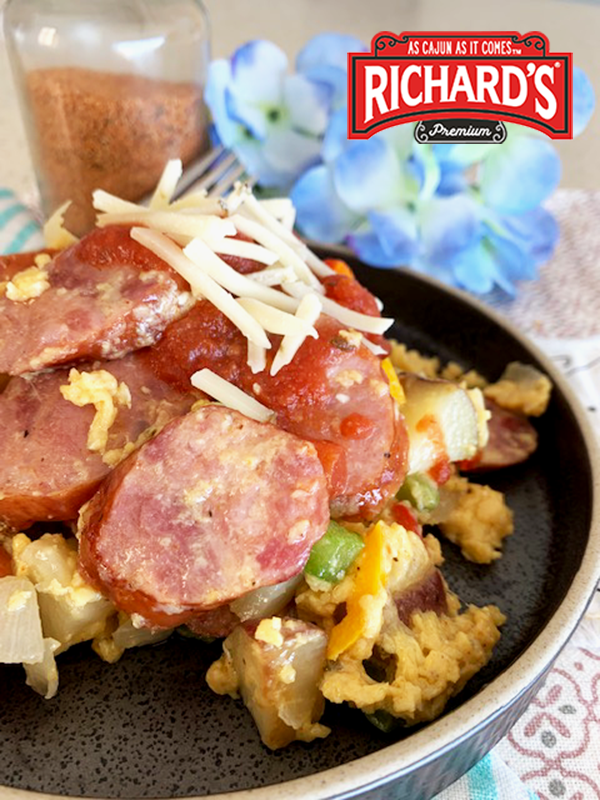 Andouille Sausage Cajun Scramble