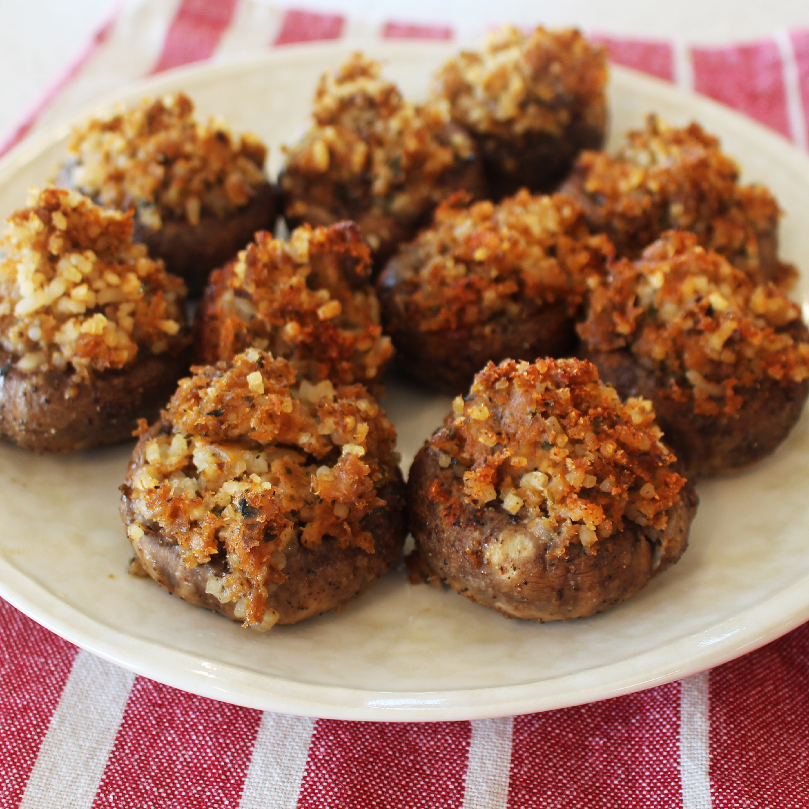 Boudin Stuffed-Mushrooms