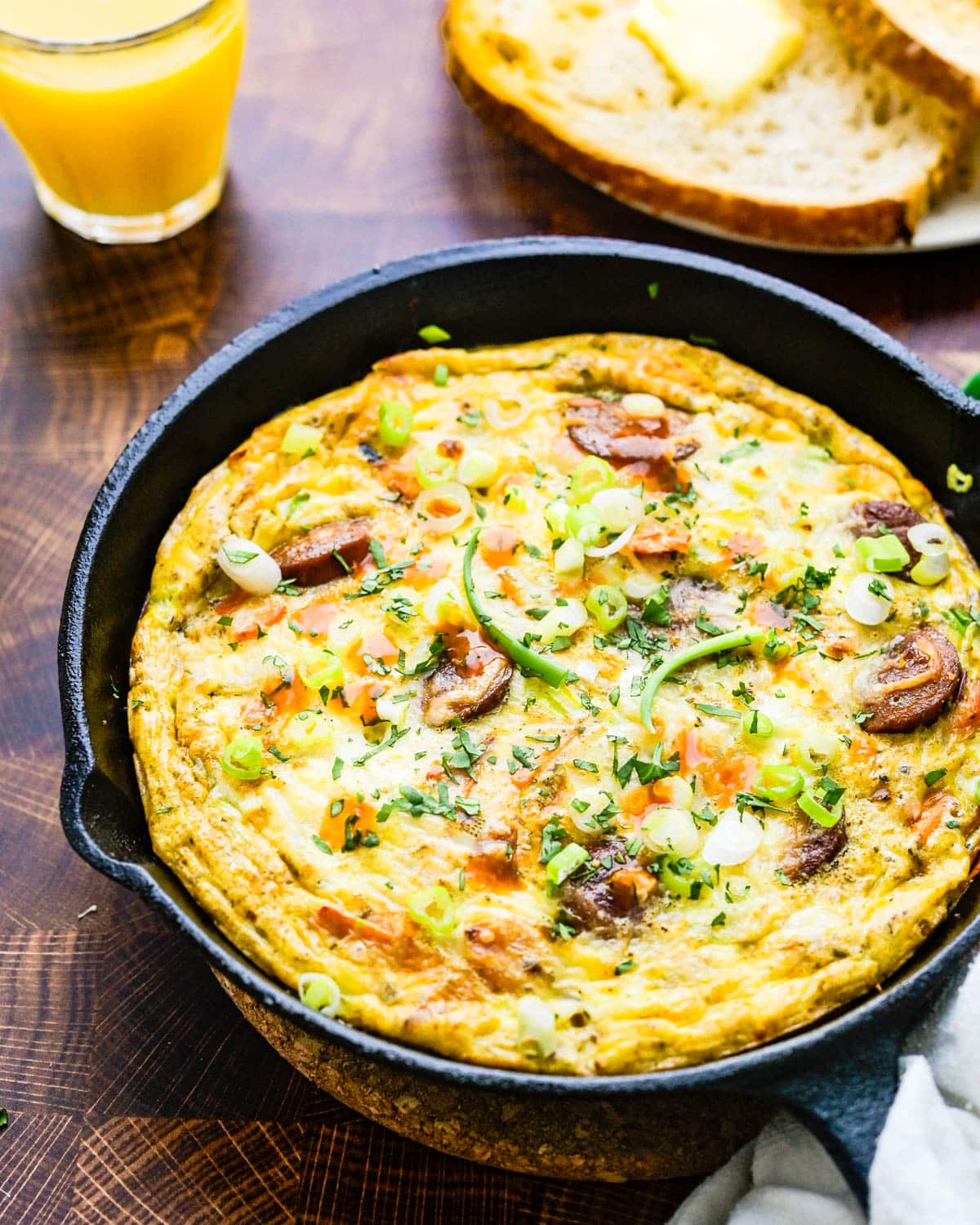 Andouille & Egg Omelette