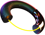 A 3d icon of a ring shaped thing