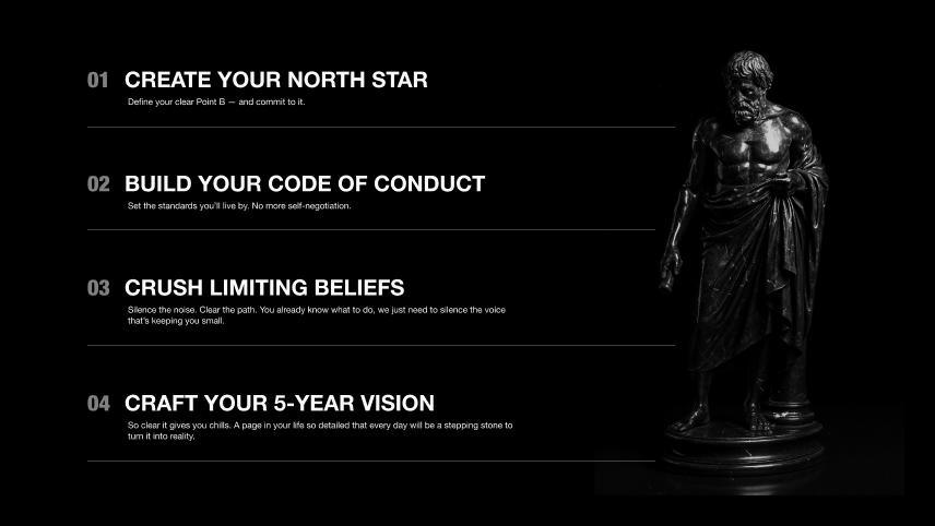 Section of The New Standard website outlining the core system and principles with a structured visual layout