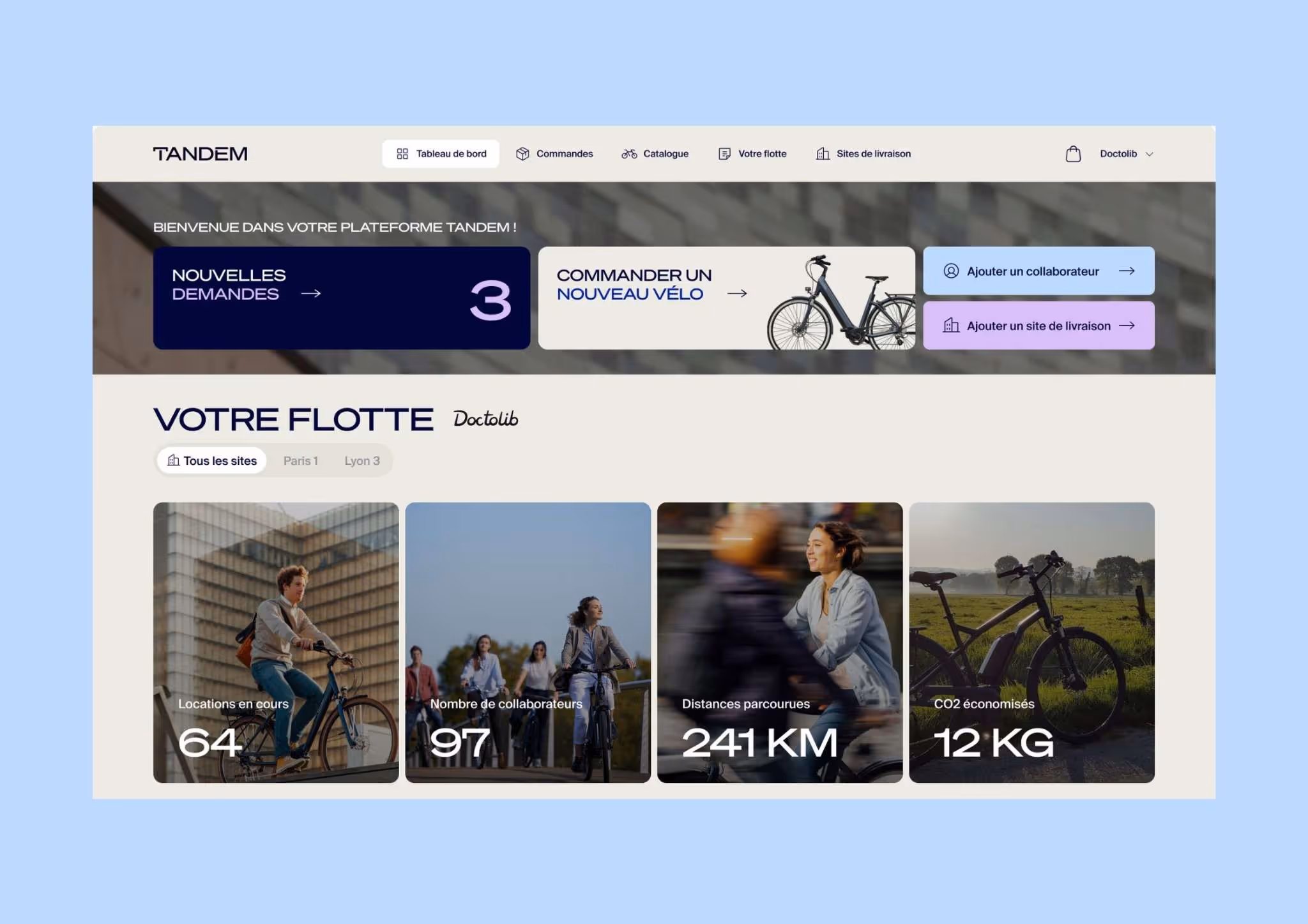 Webapp Tandem dashboard
