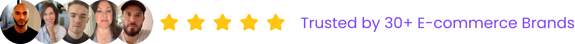 Trusted by 30+ E-commerce Brands