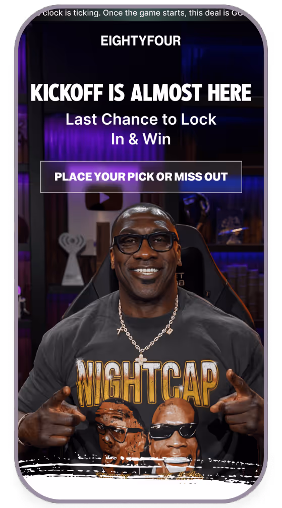 EIGHTYFOUR Sample Email 1 