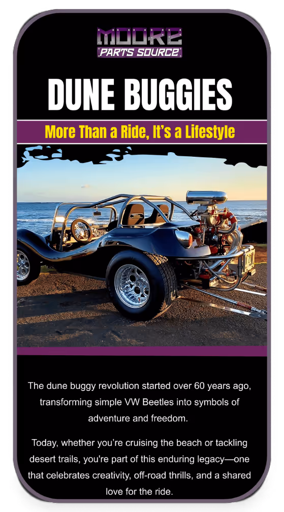 Moore Parts Source Sample Email 2