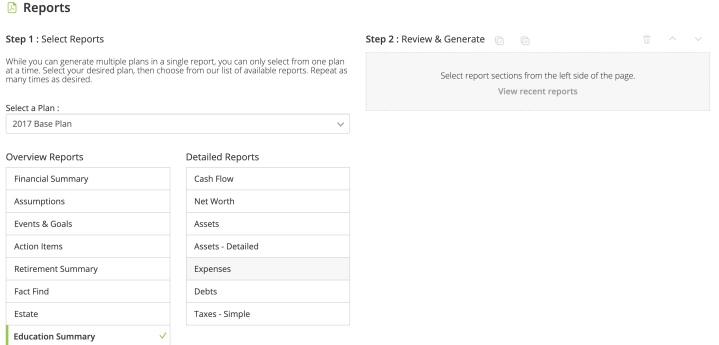 AdviserGo Education Goal Report