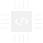 Firmware icon, png, white