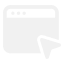 Web icon, png, white
