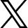 Twitter (X) share icon, png, black