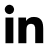 LinkedIn share icon, png, black