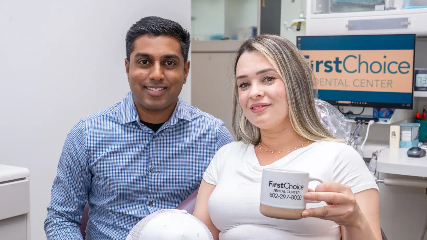 Dr. Patel talking to a patient
