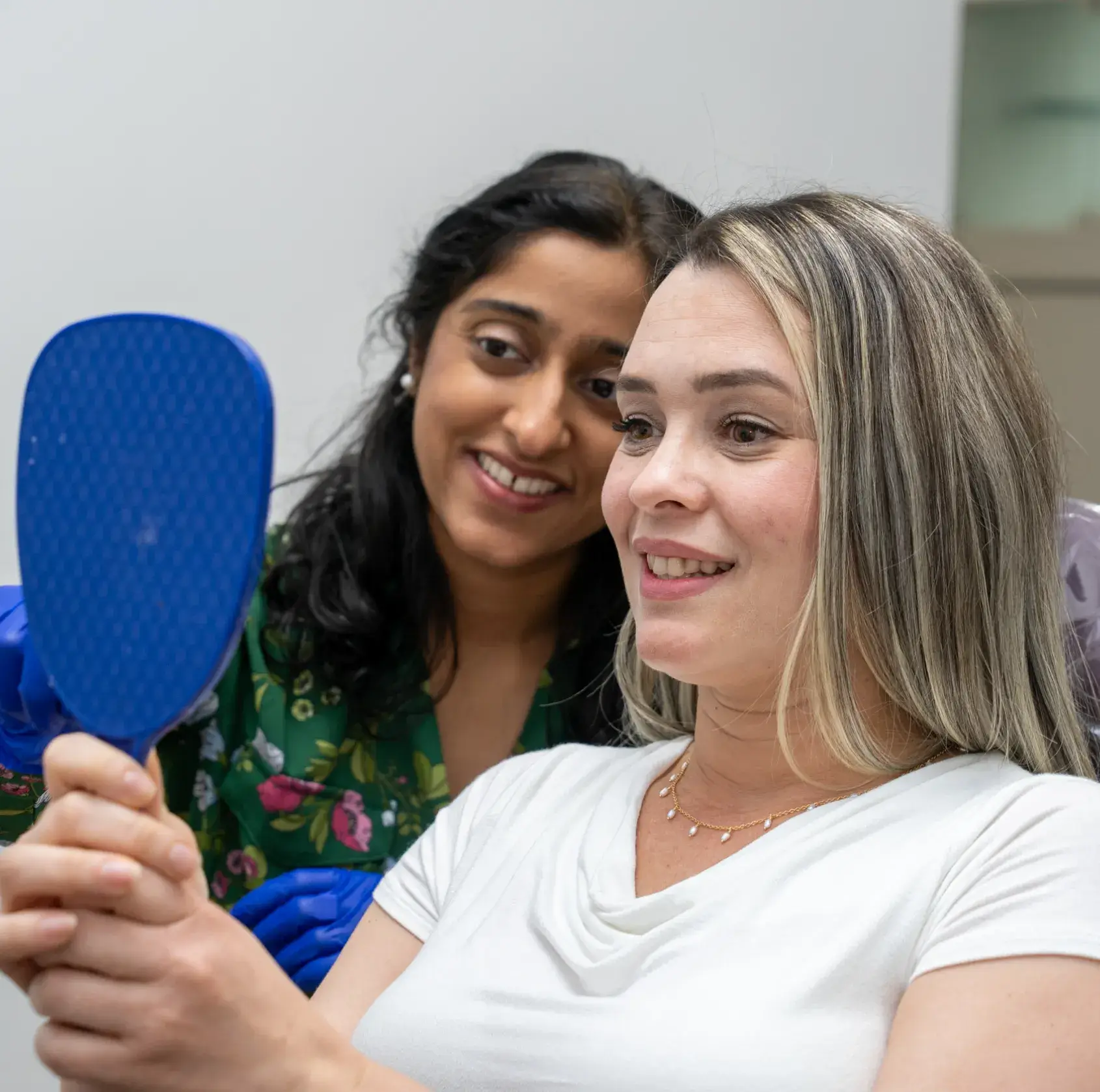 Dr. Patel talking to a patient
